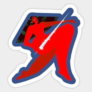 Red Warrior Sticker